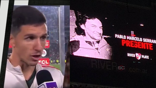 El emotivo mensaje de Nacho Fernández a la familia del hincha de River que murió en el Monumental