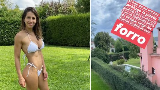 Cinthia Fernández insultó a un vecino: Tengo los huevos al plato de este fo...