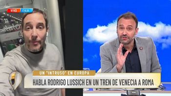 Desde Italia y viajando en tren, Rodrigo Lussich confirmó un impensado romance en Intrusos
