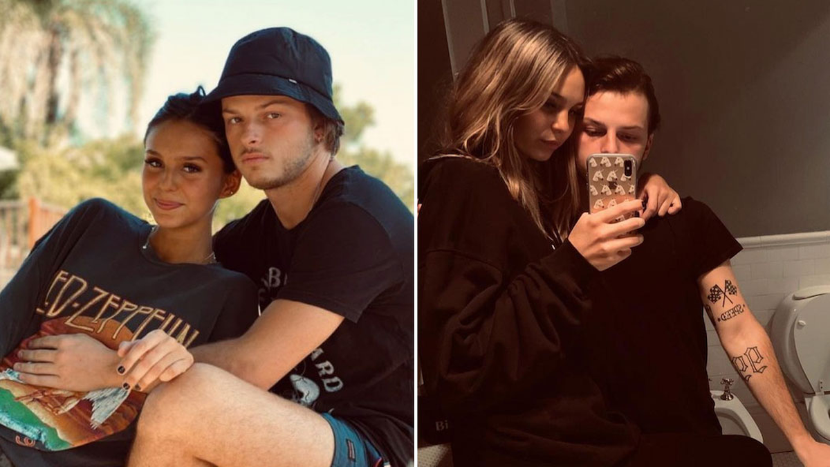 Juanita Tinelli junto a su novio Mika Bonomi.