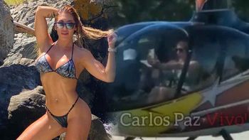 Ayelén Paleo, complicada por el aterrizaje de un helicóptero en un lugar prohibido