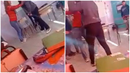 ¿Qué problema tenés?: irrumpió en una escuela y golpeó con una cadena a una alumna de 14 años