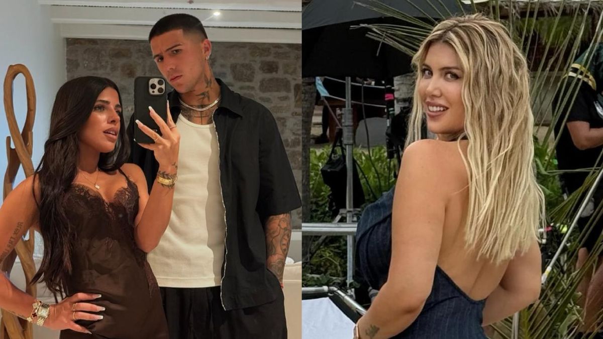 valentina cervantes, enzo  fernández y wanda nara