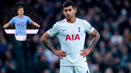 La amenaza del Cuti Romero a Julián Álvarez antes del duelo entre Tottenham y Manchester City