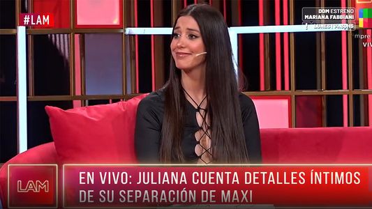 Juliana Díaz contó la verdad sobre su separación con Maxi Guidici: Nos costó...