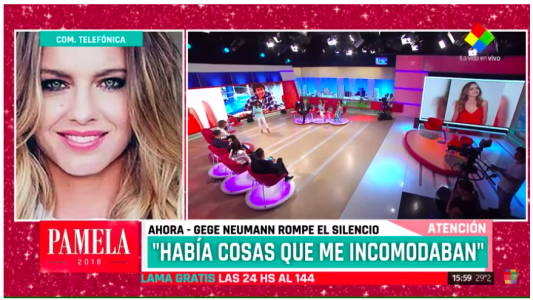 Geraldine Neumann contó cuáles fueron los hechos por los que denunció a Ariel Rodríguez Palacios