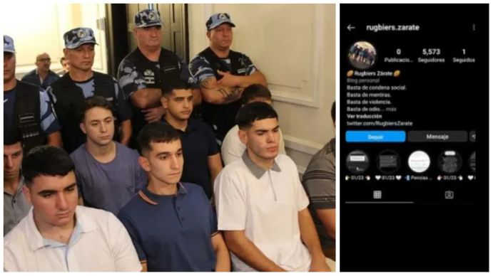 Los mensajes que los rugbiers escribían desde la cárcel en una cuenta falsa de Instagram para defenderse