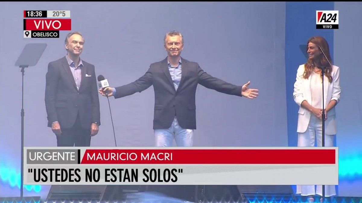 Mauricio Macri: La fuerza de este país está en nosotros, ustedes crearon la marcha del Sí se puede