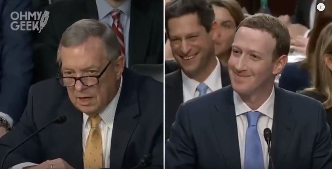 El incómodo momento de Zuckerberg en el Congreso
