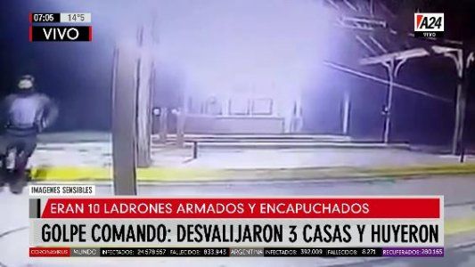 Golpe comando atacó a tres casas en un country de General Rodríguez