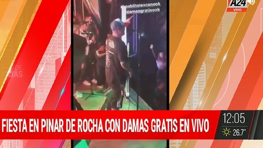 Pablo Lescano tocó ante una multitud en un boliche en plena pandemia