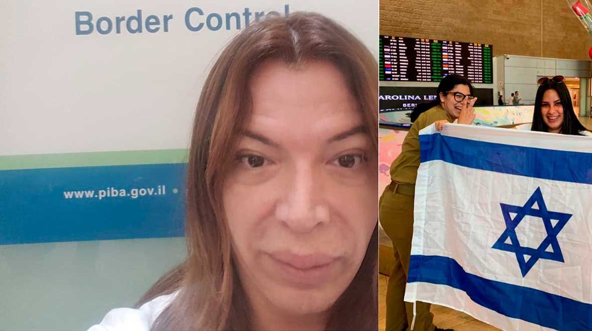 Lizy Tagliani fue demorada en el aeropuerto de Israel