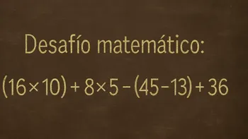 Desafío matemático: la complicada cuenta que pocos logran resolver