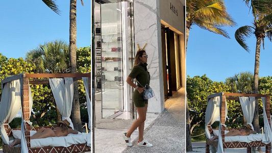 Las fotos del primer viaje de Floppy Tesouro a Miami después de su separación