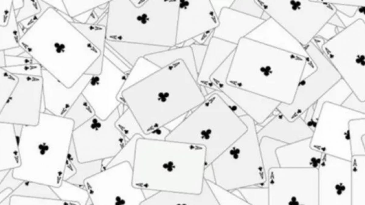 Encontrá el naipe que se esconde entre los ases y poné a prueba tu vista