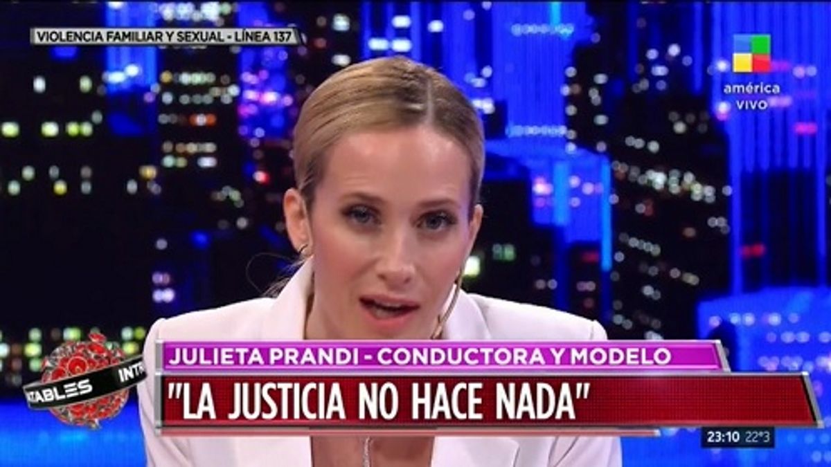 Julieta Prandi miró a cámara y le habló al juez: Es un perverso...