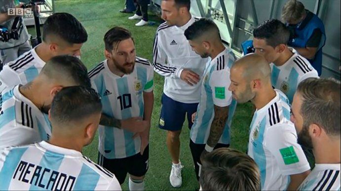 Qué fue lo que les dijo Messi en la arenga a sus compañeros antes del segundo tiempo