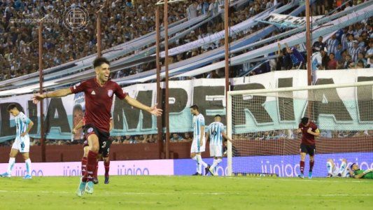 Mena, en contra, dejó a Racing con las manos vacías ante un Lanús que se subió a la cima