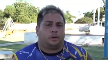 Leonardo Ernesto Merollo, el primer apuñalado por Luis Benjamín Benítez. Leonardo Ernesto Merollo, el primer apuñalado por Luis Benjamín Benítez.