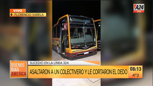 Asaltaron a un colectivero y le cortaron el dedo con un machete