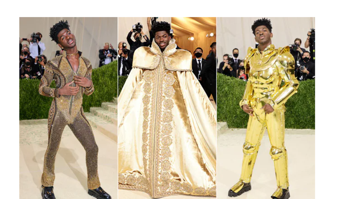 Lil Nas X deslumbró con un outfit por Donatella Versace