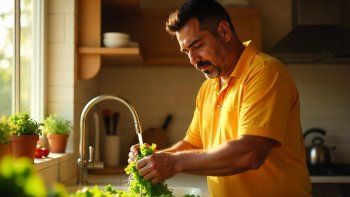 El truco definitivo para lavar y desinfectar las verduras de hoja verde