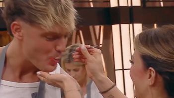 Vení, mi amor: el juguetón acercamiento entre Evangelina Anderson e Ian Lucas en MasterChef Celebrity