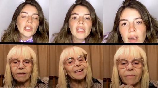 Tras recuperarse del Covid, Claudia Villafañe reapareció en un live con Dalma Maradona: La pasé bien
