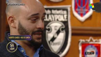 Las lágrimas de Albertito Olmedo tras cumplir su sueño en Polémica en el bar