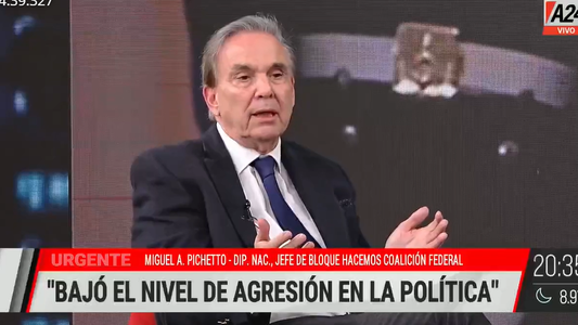 Miguel Ángel Pichetto: El Gobierno ha bajado su nivel de agresión hacia el Congreso