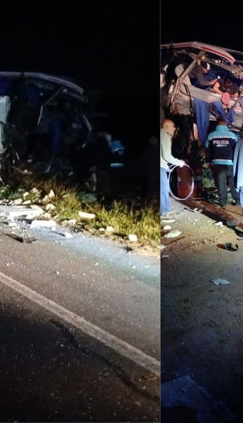 Brutal choque entre un camión y un micro en la Ruta 3: hay 4 muertos y varios heridos