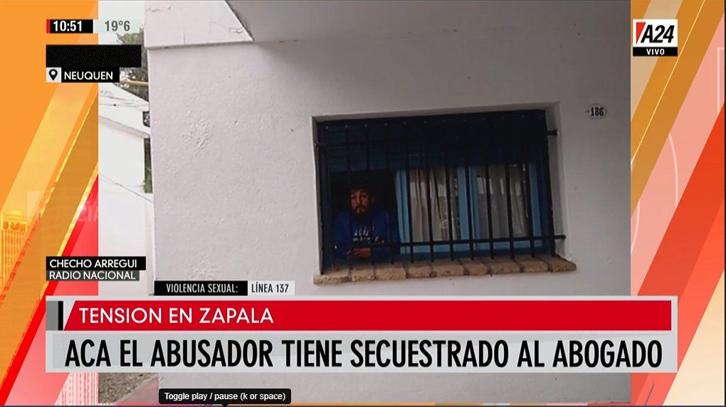 Tomó de rehén a su abogado tras el fallo de la Justicia que lo condenó por abuso.&nbsp;