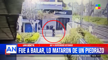 Se conoció el video del brutal piedrazo en la cabeza que terminó con la muerte del joven de 22 años en Ezeiza
