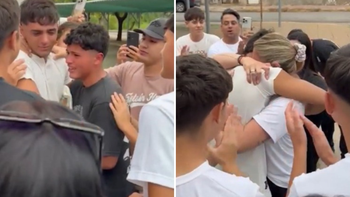 A la salida del fallo, Martiniano Correcher celebró su liberación tras haber estado más de un año detenido. A la salida del fallo, Martiniano Correcher celebró su liberación tras haber estado más de un año detenido.