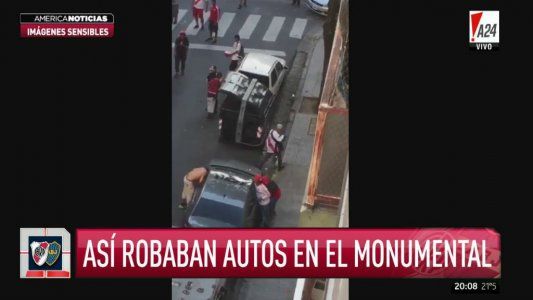 Así robaban autos a la salida del Monumental