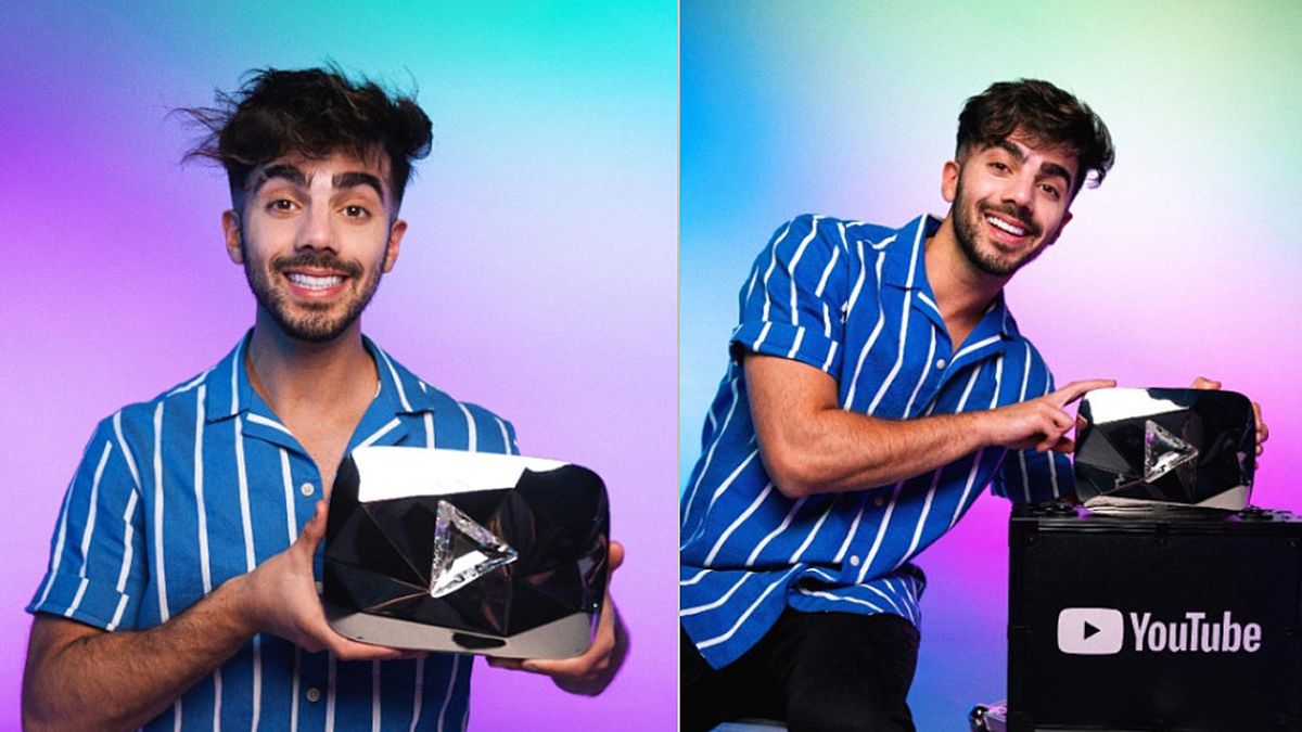 Fede Vigevani festeja los 10 millones de suscriptores en YouTube