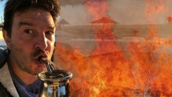 Damián De Santo habló sobre el incendió cerca de su cabaña: “Estaba tomando mate y a la media hora el fuego estaba en mi casa”