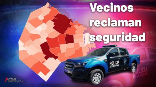 Los reclamos por más policía crecieron 37% en dos años en la Ciudad: ¿Cuáles son los barrios más afectados?