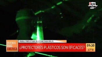 Polémica por el uso de las mascarillas plásticas para combatir el coronavirus