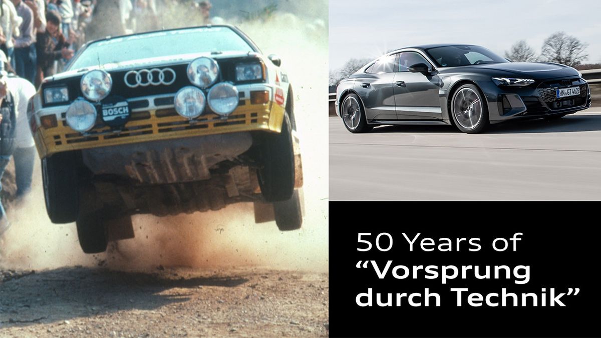 Audi cumple 50 años A la vanguardia de la Técnica. El eslogan fue creado por Hans Bauer