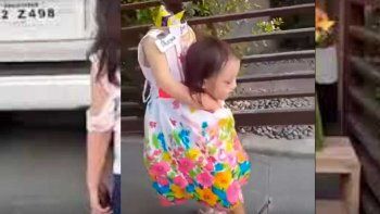 La Niña sin cabeza es el disfraz más llamativo de Halloween