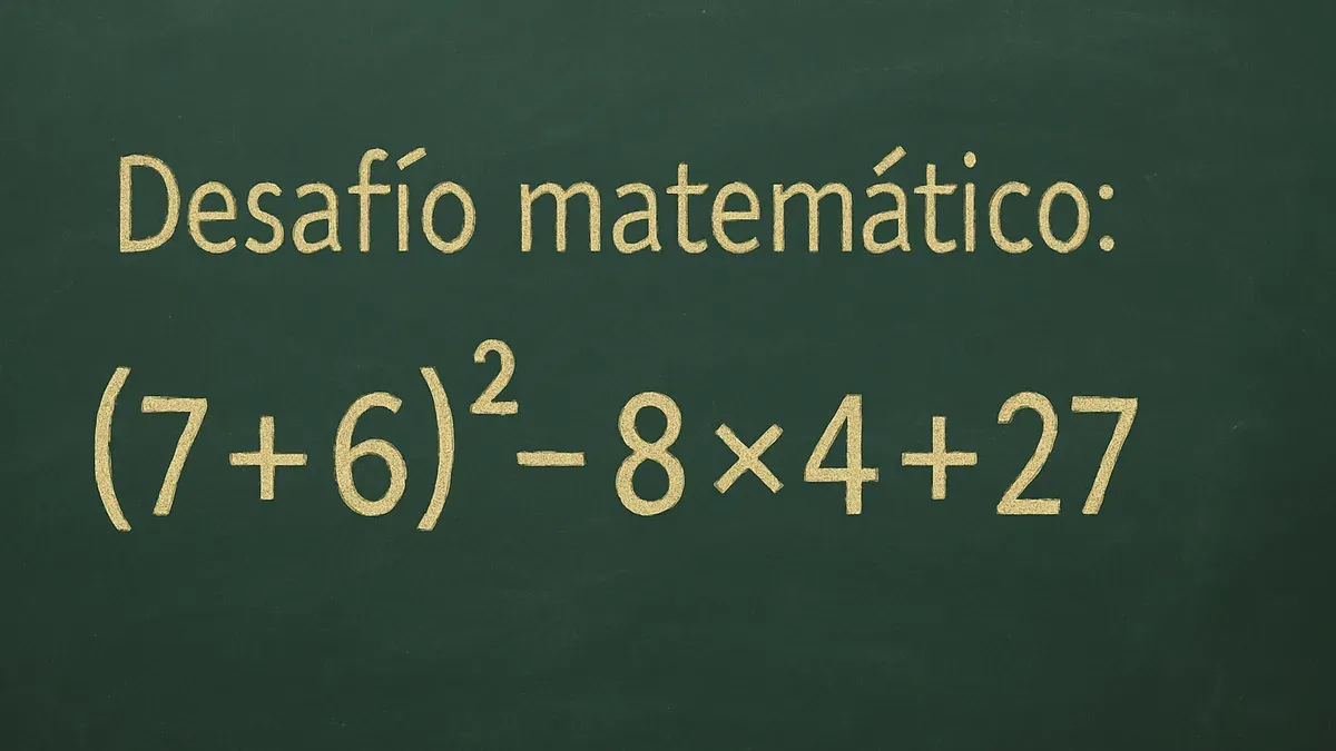 Imagen de pizarra para Desafío Matemático: este cálculo puede sorprenderte al resolver