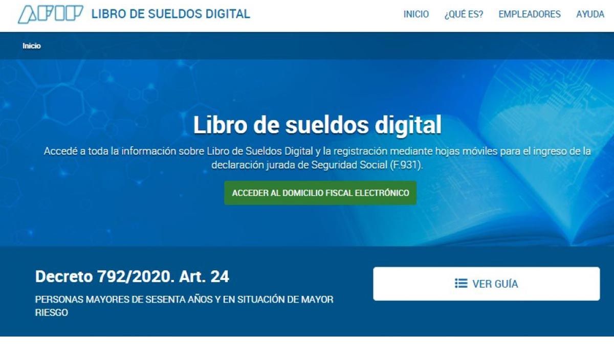 La AFIP le notificó a empresarios pymes que deberán utilizar de manera obligatoria el Libre de Sueldos Digital a partir de mayo