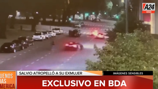 Se conoció el video de Eduardo Toto Salvio en el que atropella a su expareja en Puerto Madero