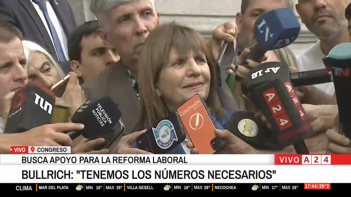 Reforma laboral: Bullrich aseguró tener los números necesarios después de la reunión con los bloques dialoguistas