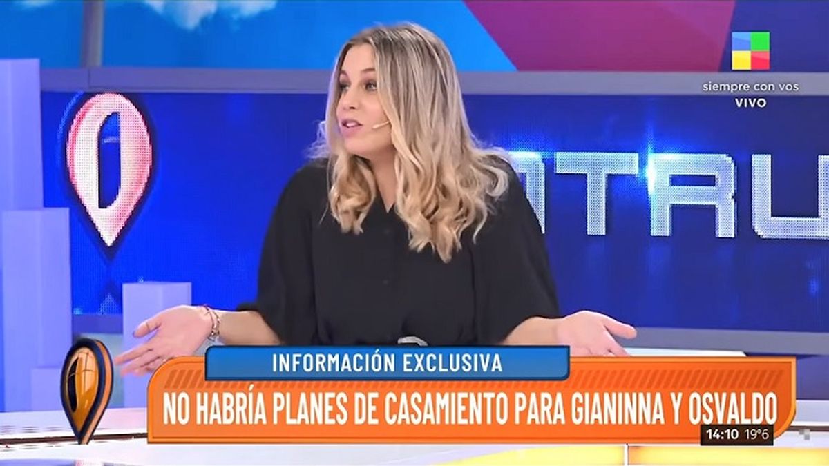 "No entiendo de d&oacute;nde sali&oacute; todo esto" le dijo Dalma Maradona a Maite Pe&ntilde;o&ntilde;ori cuando le pregunt&oacute; por el casamiento de su hermana Gianinna Maradona con Daniel Osvaldo.