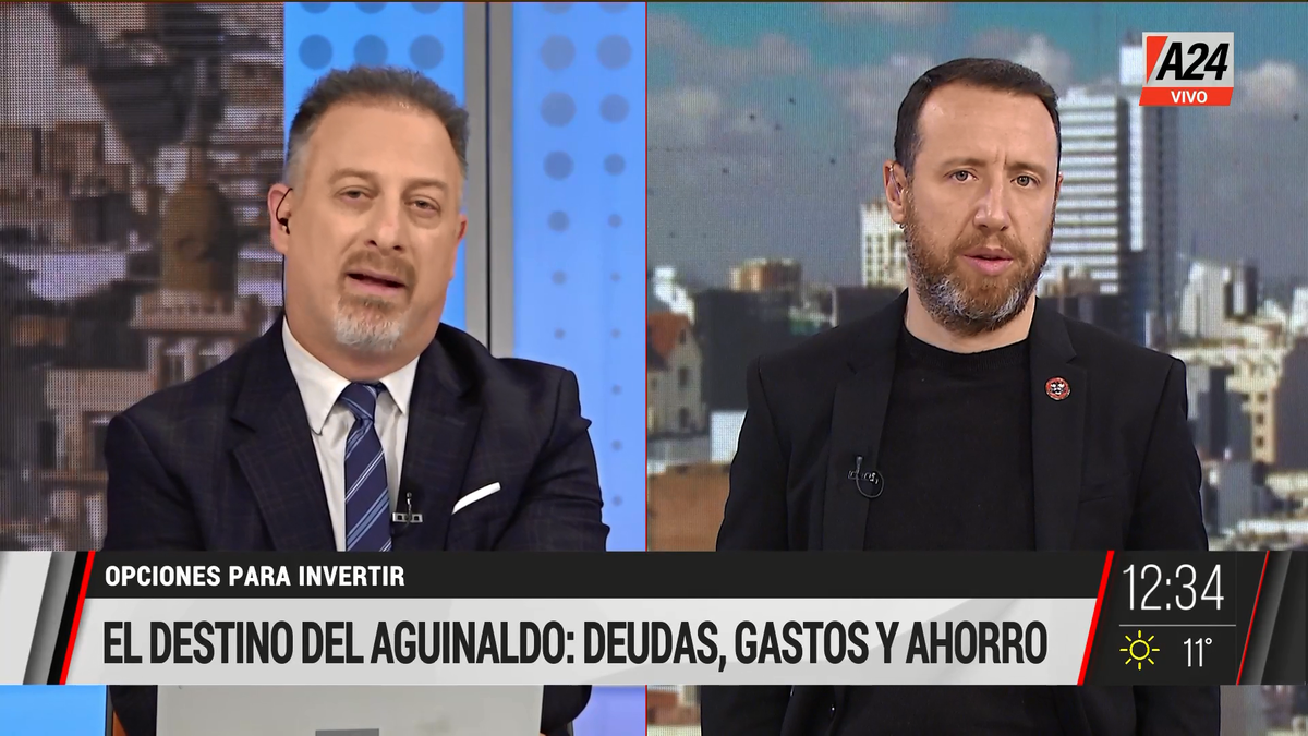 Medio aguinaldo: en qué lo gastan los argentinos. (Captura de Tv)