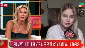 el tenso cara a cara de coti de gran hermano y yanina latorre en lam, tras el picante ida y vuelta en redes