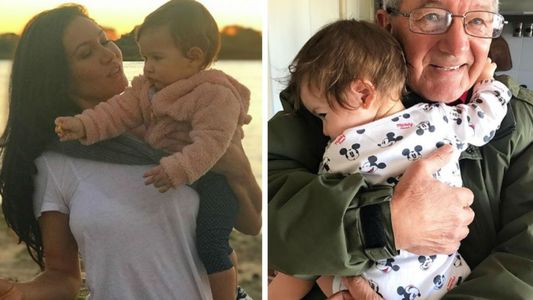 Adabel Guerrero reflejó el emotivo encuentro de su hija Lola con el abuelo