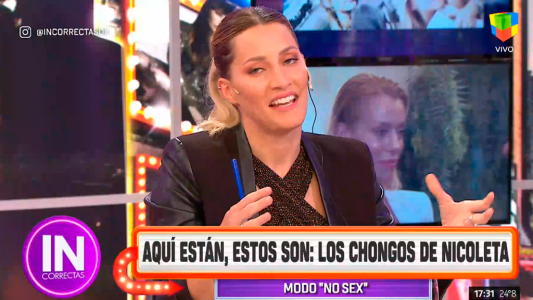 La cara de Mica Viciconte cuando le preguntaron por el celibato de Nicole
